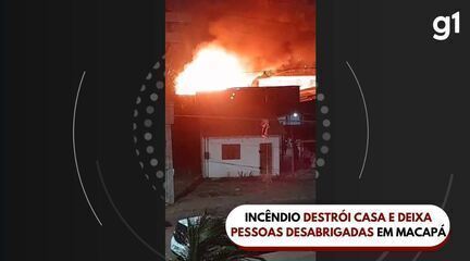 Incêndio em Macapá deixa sete desabrigados