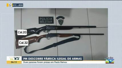 Polícia desmantela fábrica clandestina de armas no Maranhão