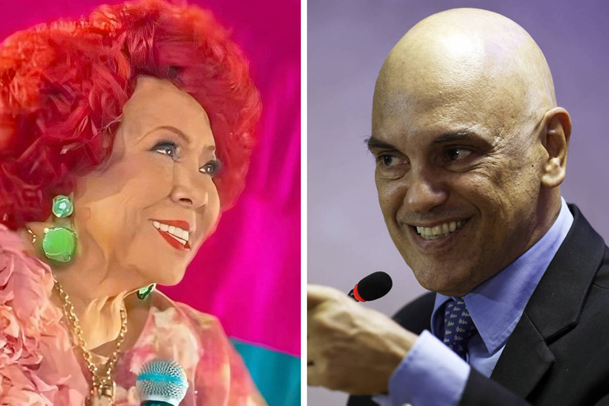 Alexandre de Moraes é aplaudido em show de Alcione
