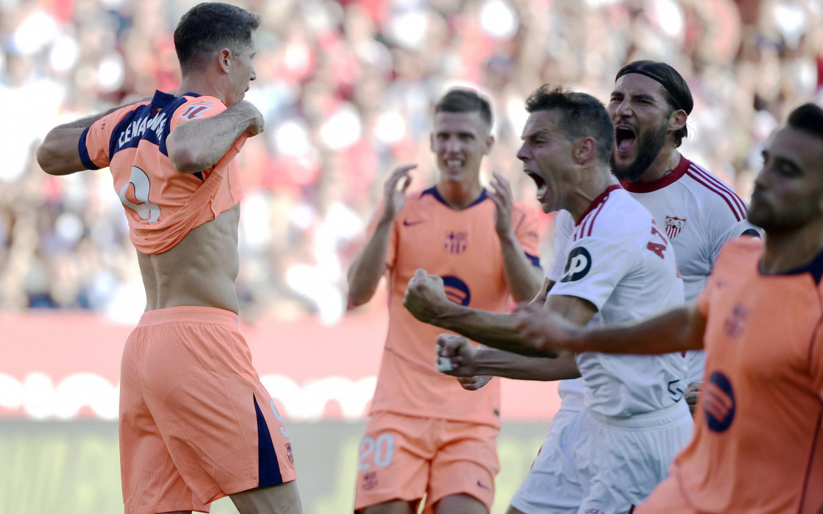 Barcelona Desmorona em Sevilha: Goleada Dolorosa Custa a Invicibilidade e a Liderança