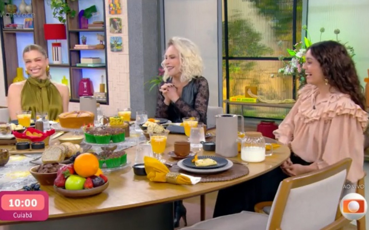 Grazi Massafera e Sophie Charlotte revelam detalhes de ‘Três Graças’ no ‘Mais Você’