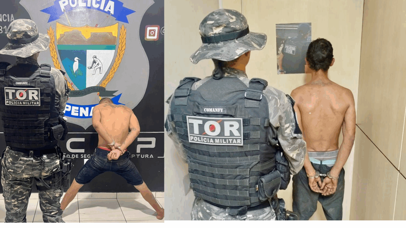 Ação Policial em Boa Vista Prende Albergado e Foragido da Justiça em Operações Distintas