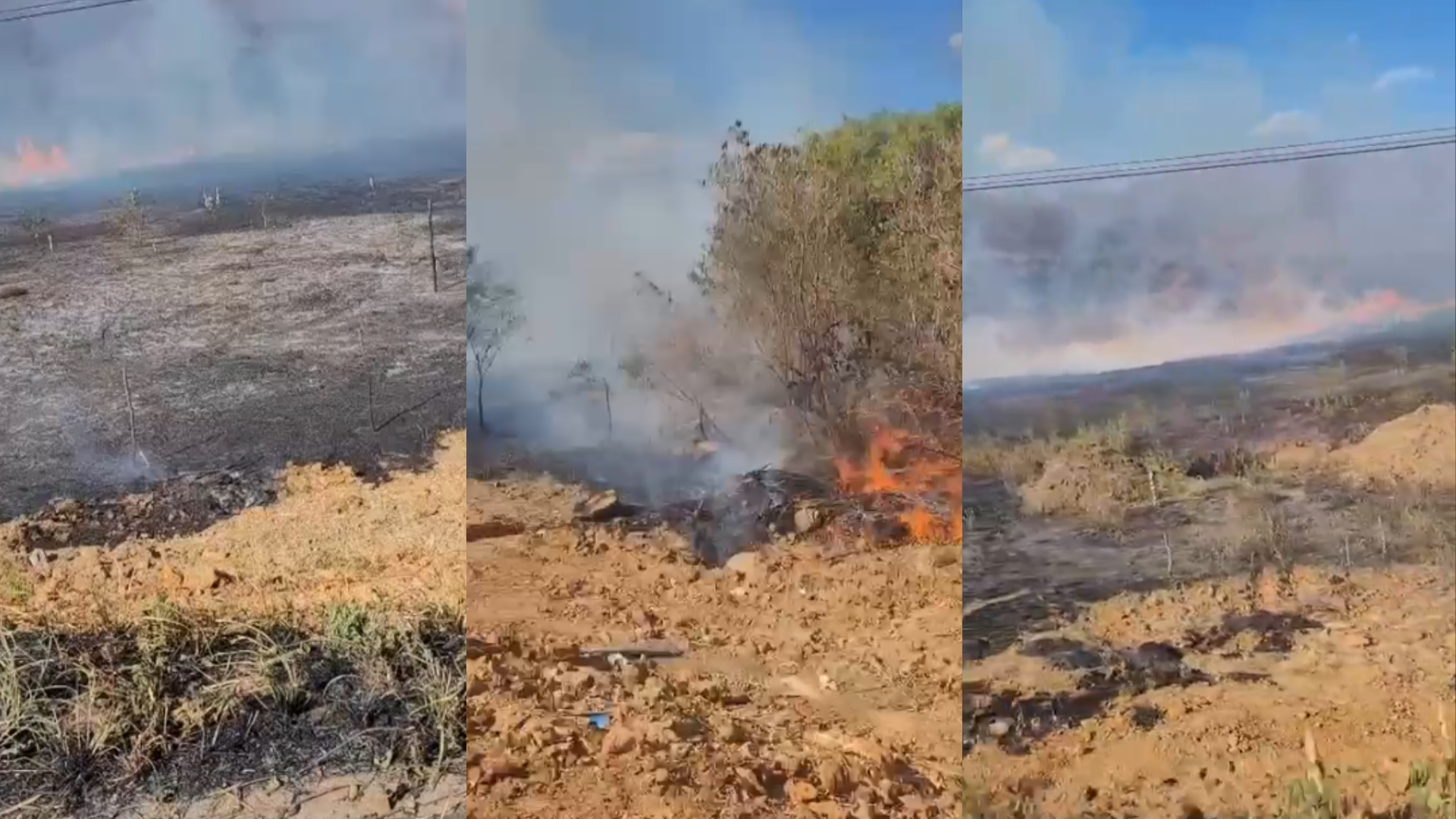 Incêndio Florestal Atinge São Miguel e Ameaça Moradias no Alto Oeste Potiguar
