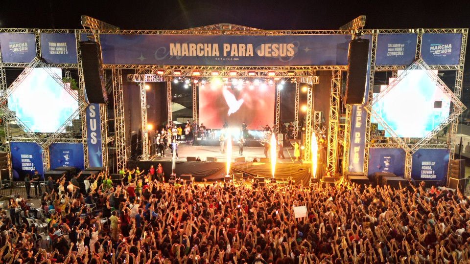 Fé e Música Tomam Conta de Boa Vista na Marcha para Jesus 2025