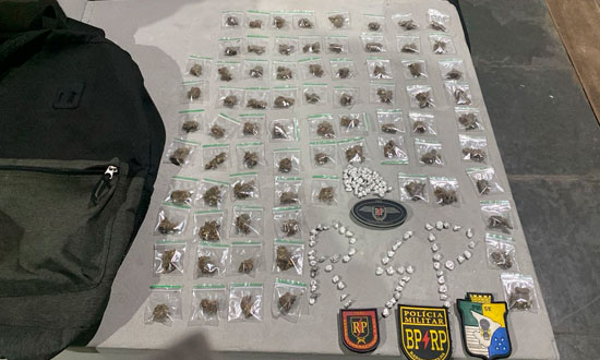 Radiopatrulha da PM prende suspeito com drogas em Itaporanga D’Ajuda