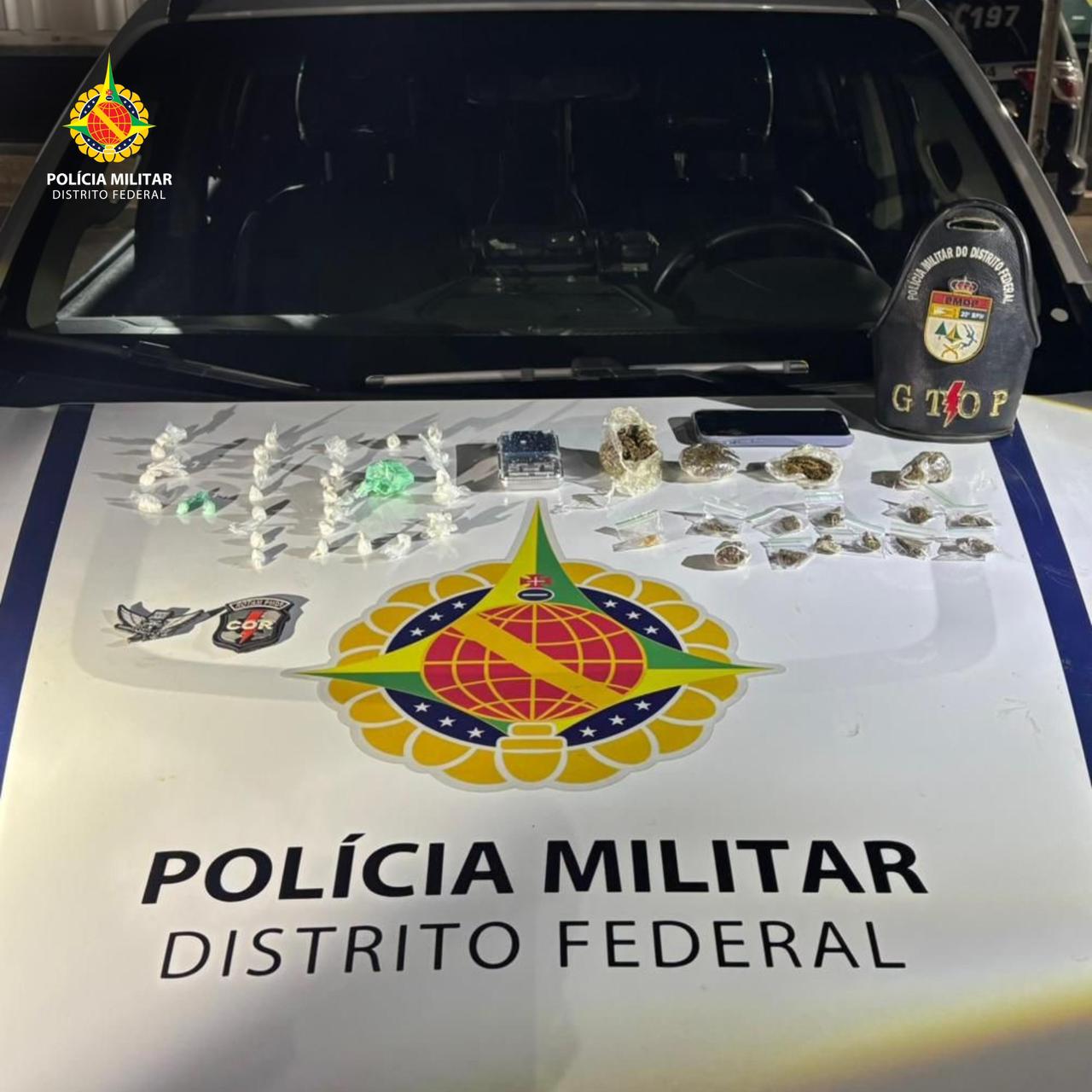 PMDF Desmantela Ponto de Tráfico no Paranoá Parque e Apreende Diversas Drogas
