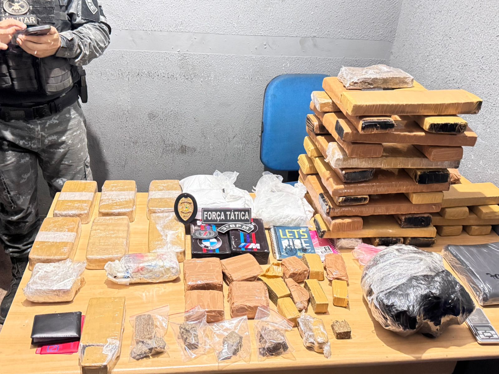 Ação da PM em Imperatriz Desmantela Ponto de Distribuição de Drogas e Apreende Quase 50kg