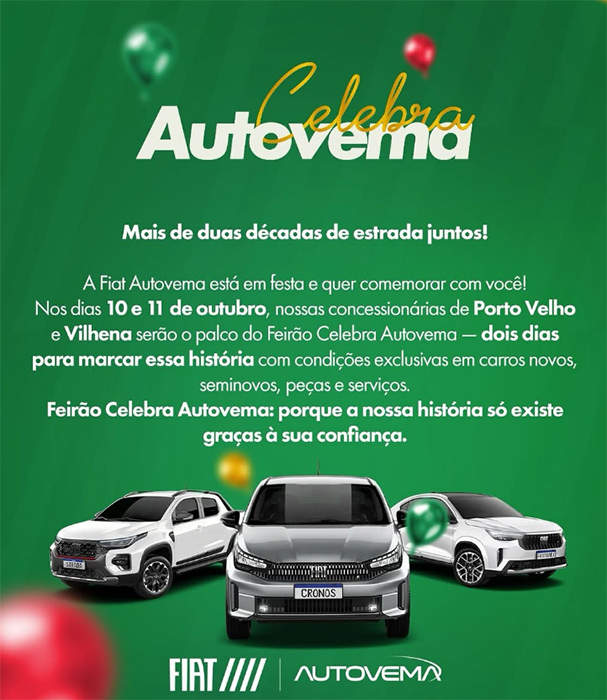 Autovema Comemora 25 Anos com Feirão de Ofertas Imperdíveis