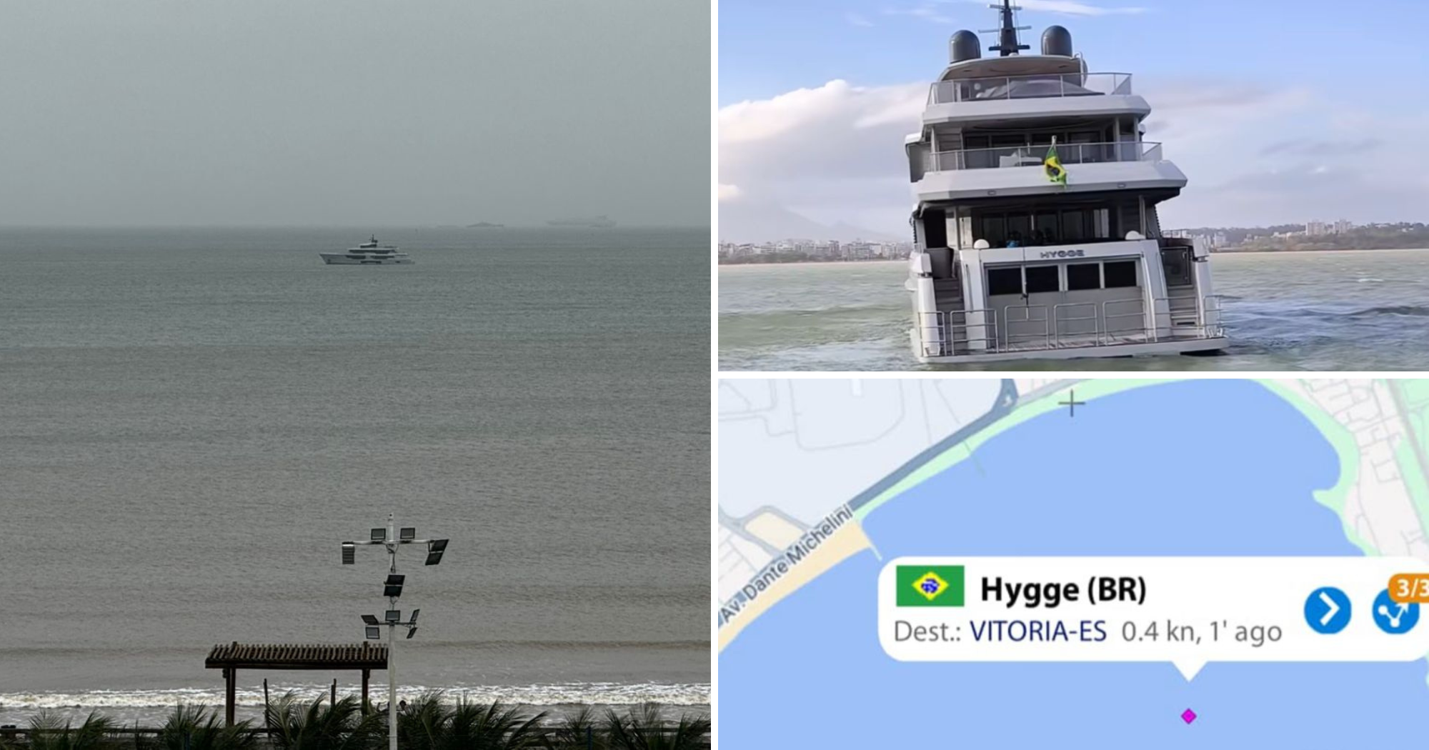 Joia Náutica: Iate de Luxo Avaliado em R$ 57 Milhões Deslumbra Moradores na Baía de Vitória