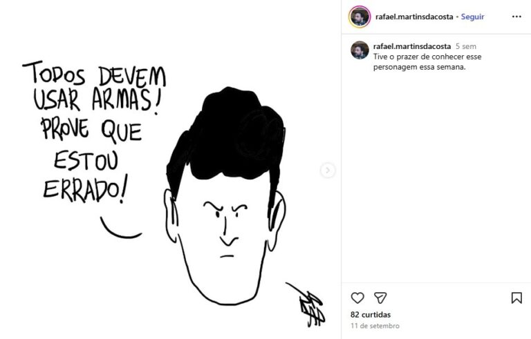 Justiça suspende afastamento de professor por charge sobre Charlie Kirk