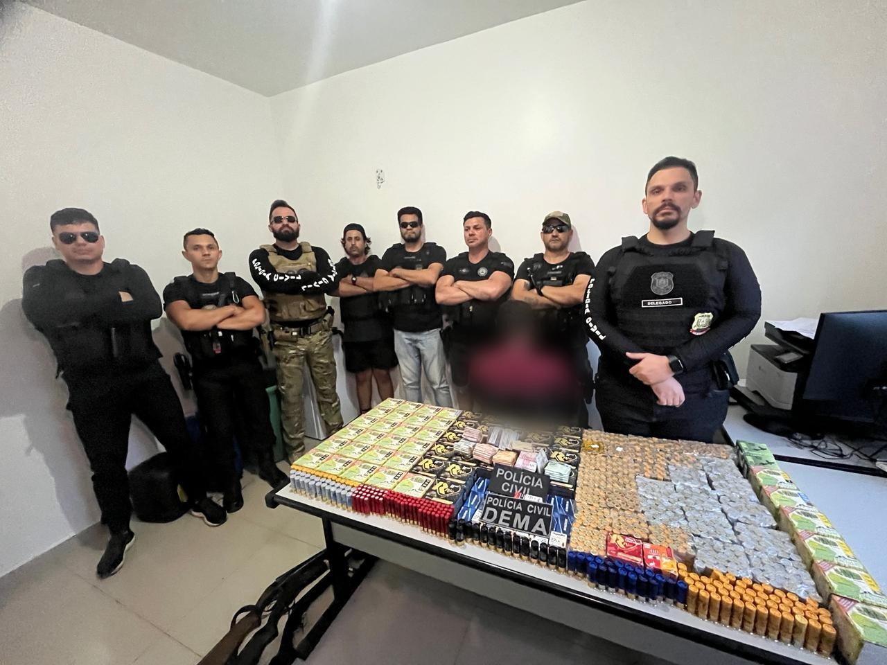 Polícia apreende mais de 3,4 mil munições e prende quatro pessoas em Calçoene
