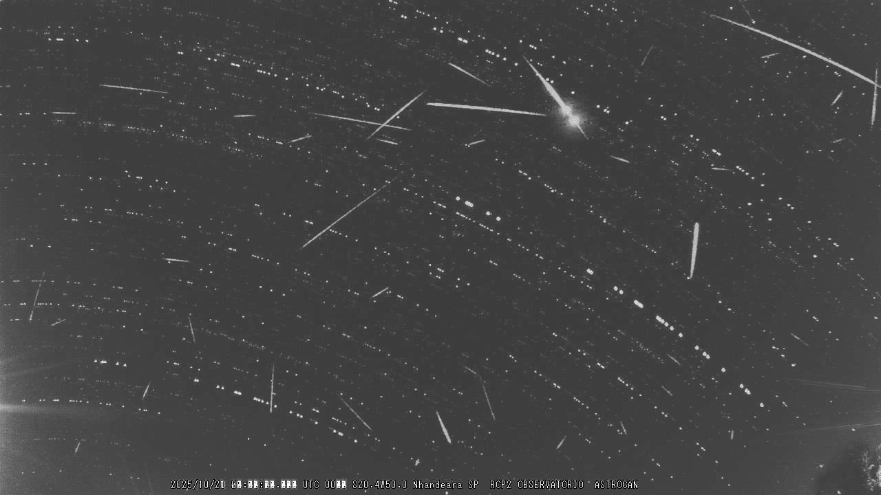 Chuva de meteoros ilumina o céu em SP