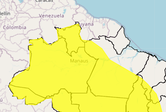 Roraima em Alerta: INMET Prevê Chuvas Intensas em Todos os Municípios