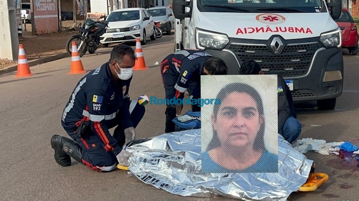 Tragédia em Porto Velho: Colisão fatal entre moto e carro ceifa a vida de mulher de 50 anos