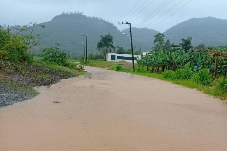 Chuvas em Santa Catarina causam desabrigados e danos em imóveis