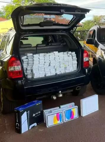 Médico Preso com R$2,2 Milhões em iPhones e iPads Escondidos em Carro