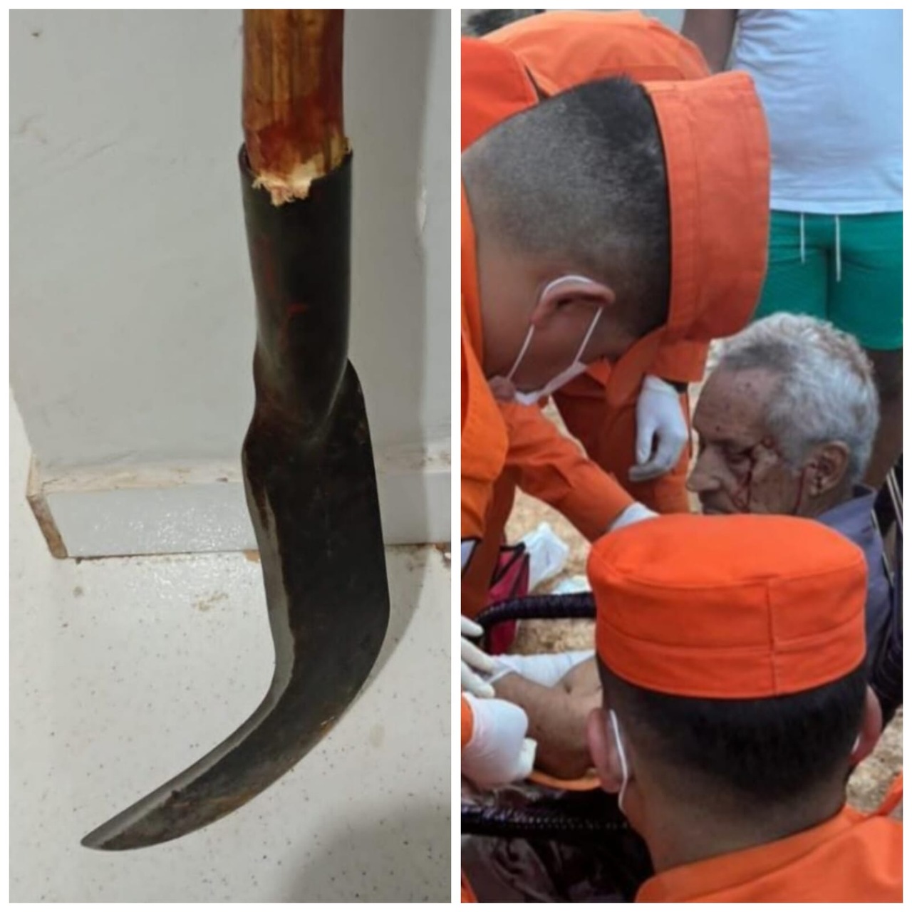 Homem é preso com foice após tentativa de homicídio em Palmas