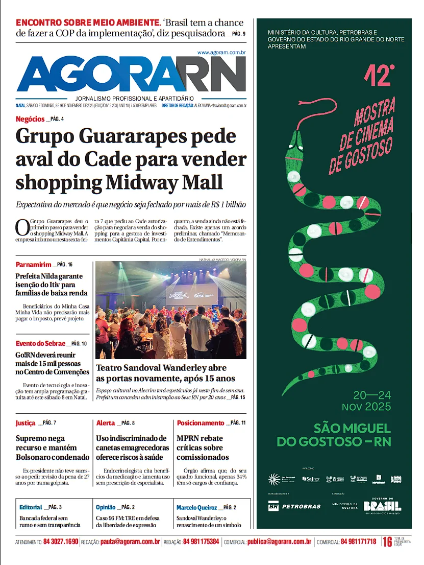 Agora RN Disponibiliza Edição Completa em PDF: Acesso Rápido às Notícias do Rio Grande do Norte