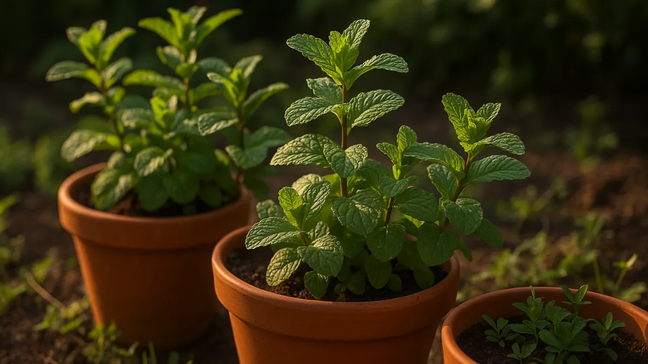Hortelã Vigorosa o Ano Todo: Proteja Seus Vasos de Lesmas e Ervas Daninhas