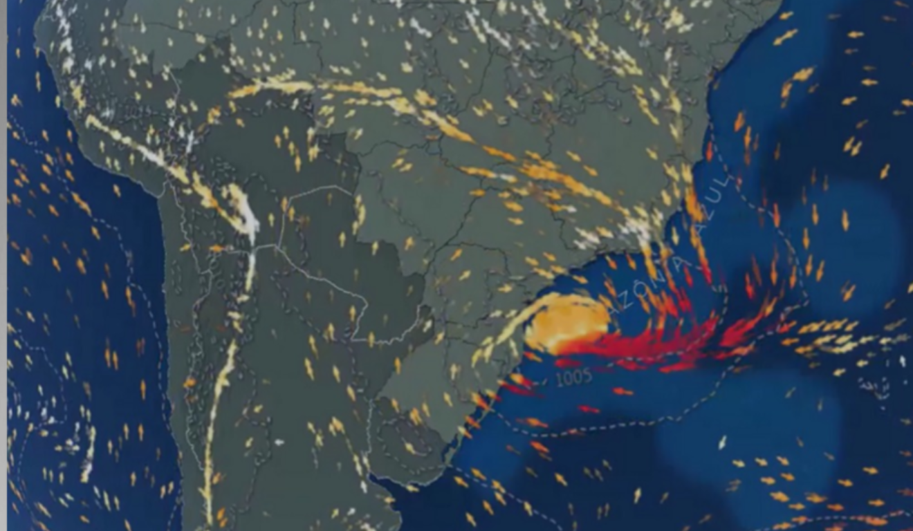 Espírito Santo em Alerta: Ciclone no Sudeste Eleva Risco de Tempestades e Ventos Fortes