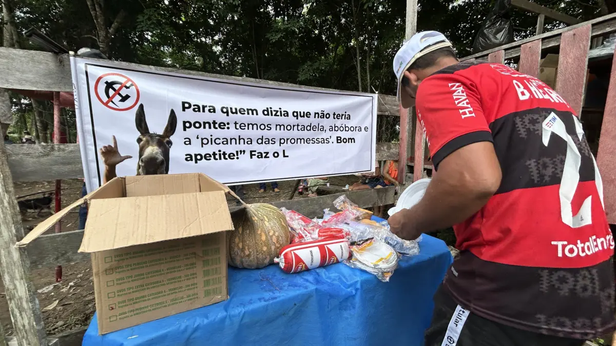Ponte da Sibéria: Churrasco comemora a união de Xapuri e acende debate político