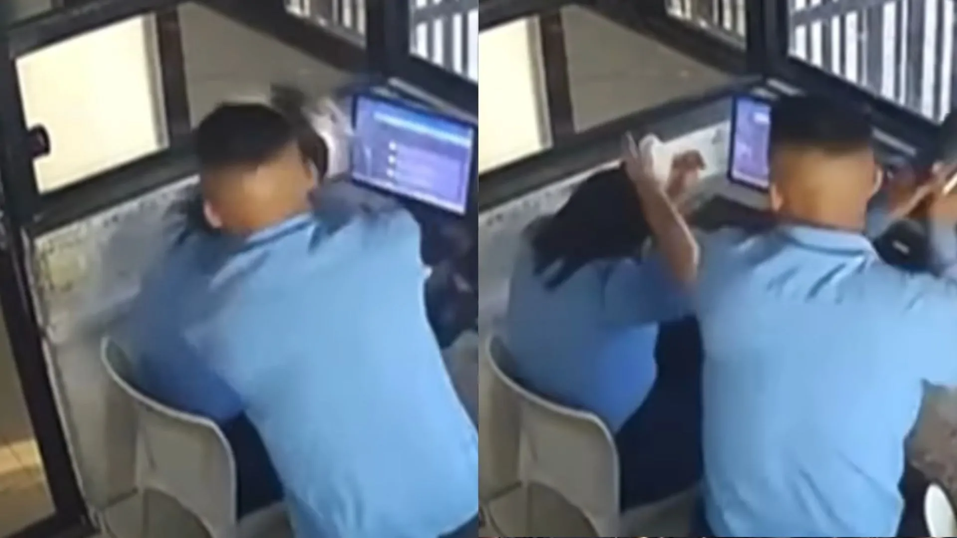 Câmeras flagram agressão brutal com capacete após desentendimento em condomínio de Salvador