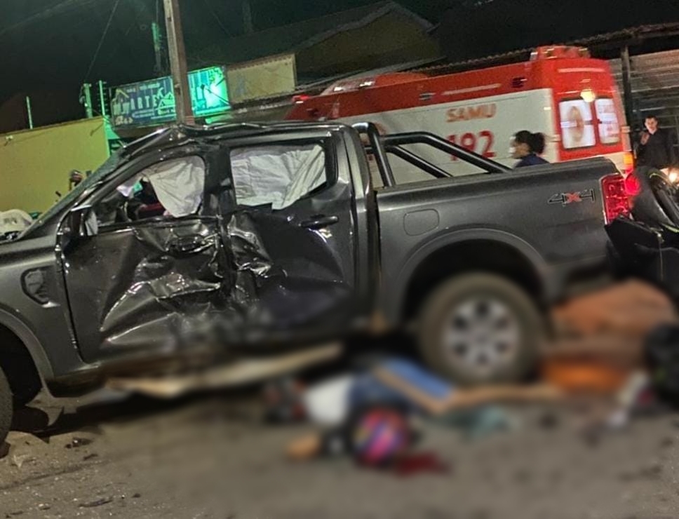 Tragédia em Araguaína: Colisão entre Moto e Caminhonete Deixa Três Mortos e um Ferido Grave
