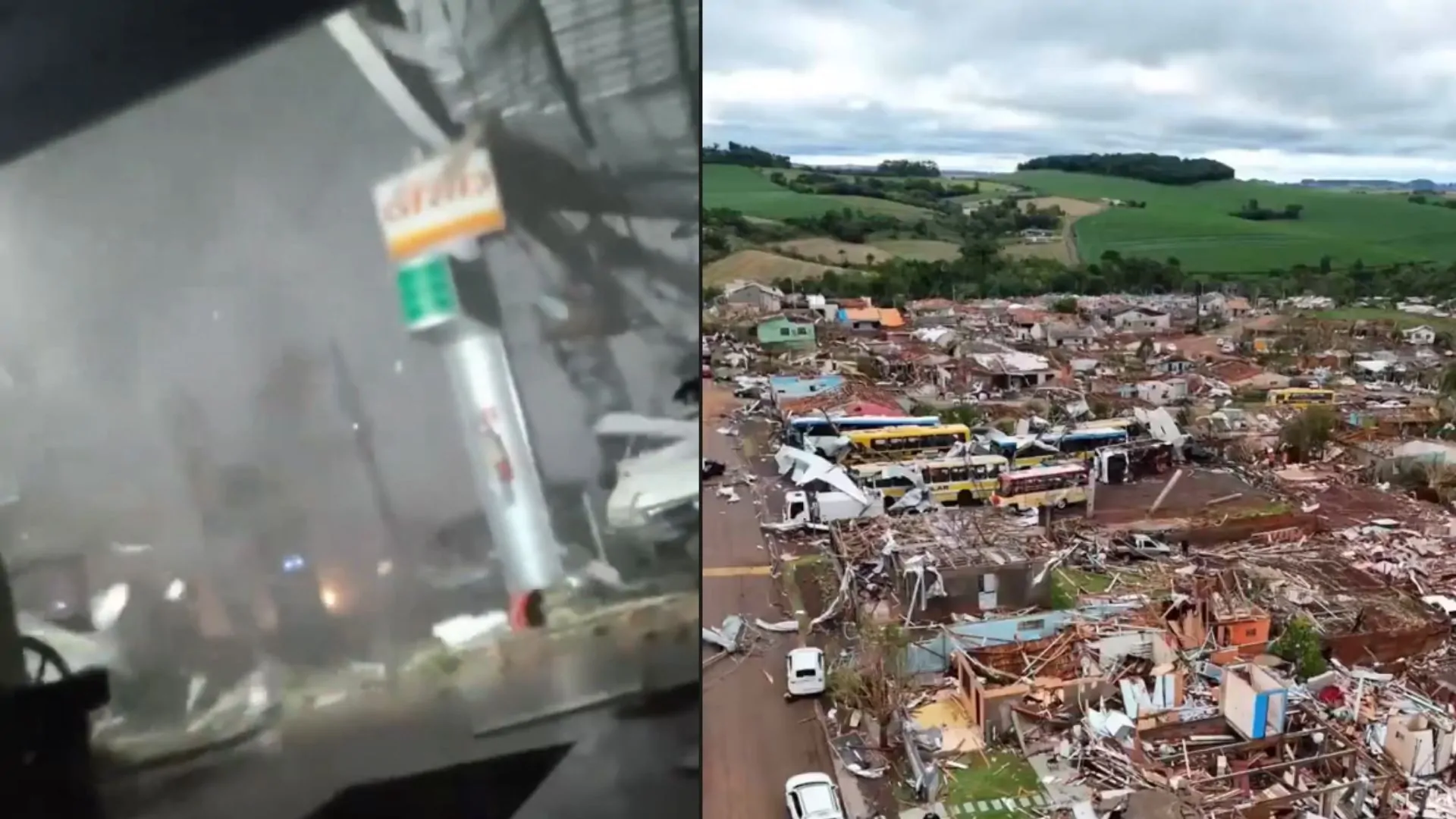 Tornado Devasta Rio Bonito do Iguaçu (PR): Imagens Aéreas Revelam Extensão da Tragédia