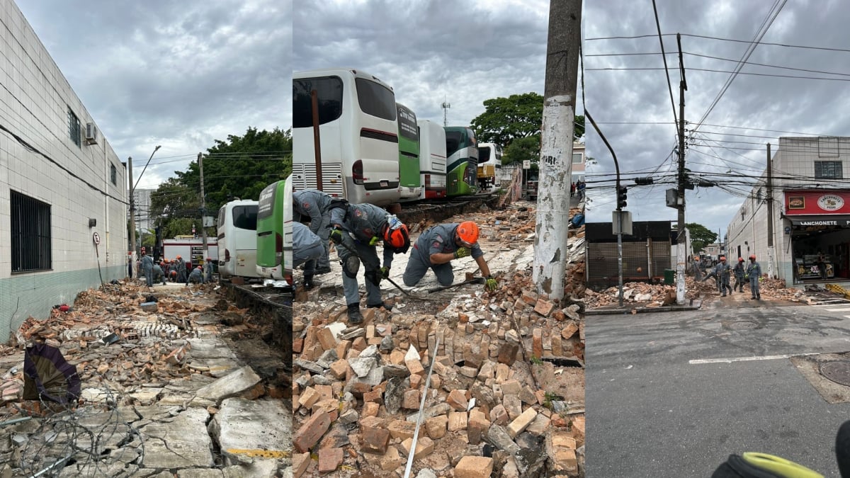 Tragédia no Brás: Desabamento de muro mata três após colisão de ônibus