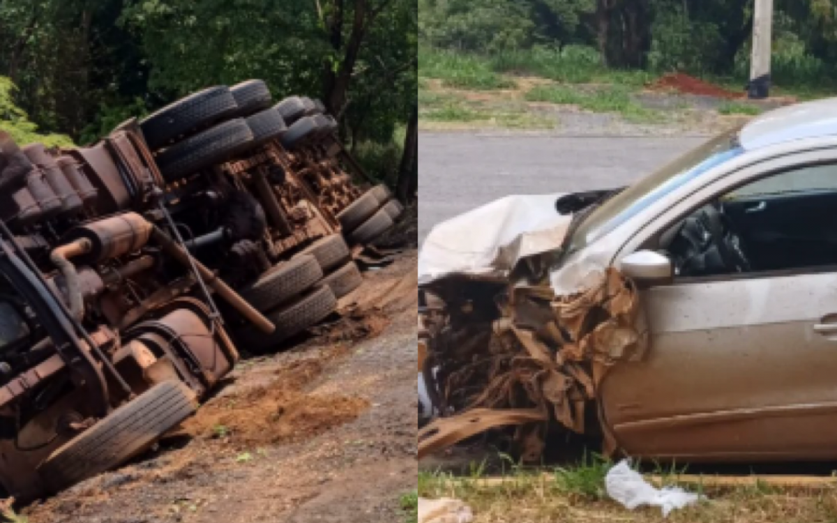 Caminhoneiro Bêbado Causa Estrago e Tomba Veículo em Estacionamento da PRF em Minas Gerais