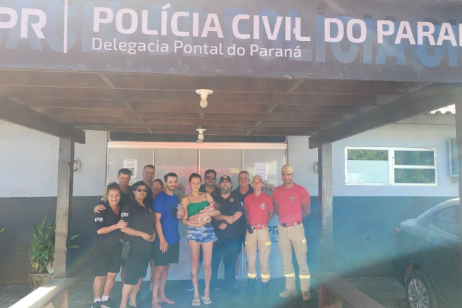 Policial civil salva bebê engasgada em Pontal do Paraná com manobra eficaz