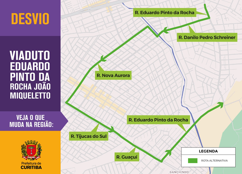 Setran reforça fiscalização para preservar viaduto no Alto Boqueirão