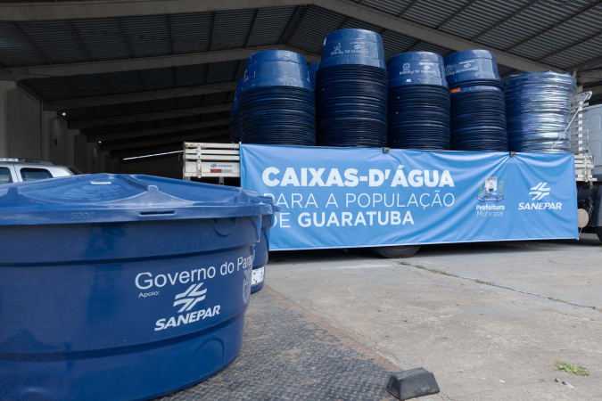 Sanepar reforça segurança hídrica no Litoral com entrega de caixas-d'água