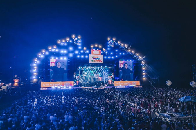 Fábio Jr. embala 144 mil fãs com show marcante no Verão Maior Paraná