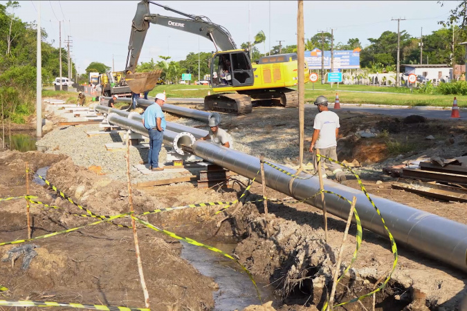 Sanepar moderniza adutoras em Guaratuba para reforçar abastecimento