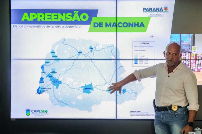 Paraná aumenta apreensão de drogas em 2025 e retira 2 bilhões do tráfico