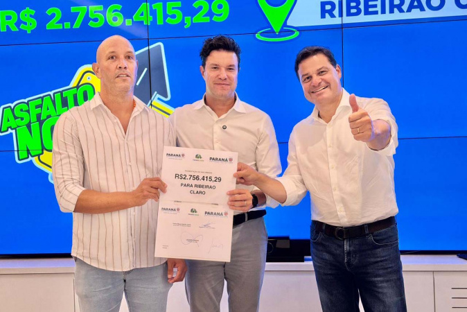 Governo do Paraná destina 70 milhões para pavimentação em 13 municípios