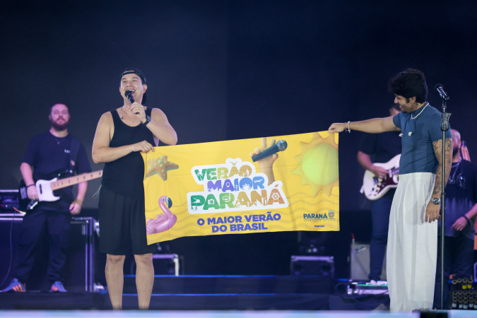 Hugo e Guilherme mobilizam 87 mil pessoas em show no Verão Maior Paraná