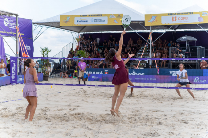 Mundial de beach tennis impulsiona público e estrutura no Verão Maior de Caiobá
