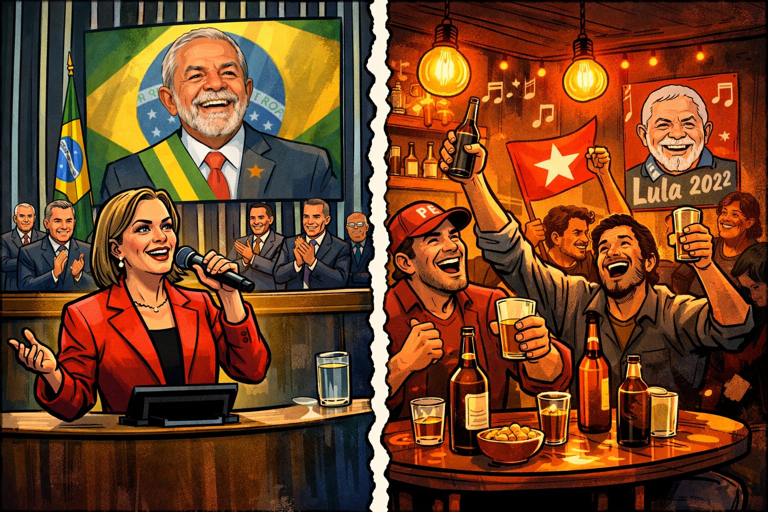 Do plenário ao inferninho, o verdadeiro retrato dos 46 anos do PT