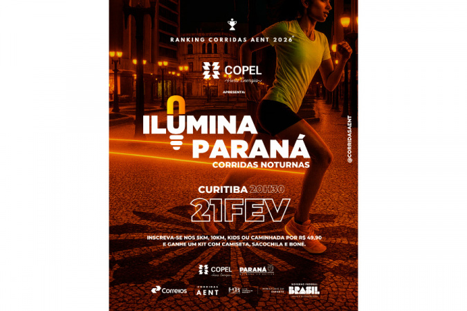 Ilumina paraná promove corrida noturna com 7,5 mil participantes em Curitiba