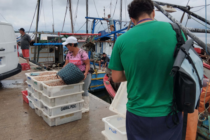 pesca artesanal na baía de guaratuba mantém ritmo durante construção da ponte