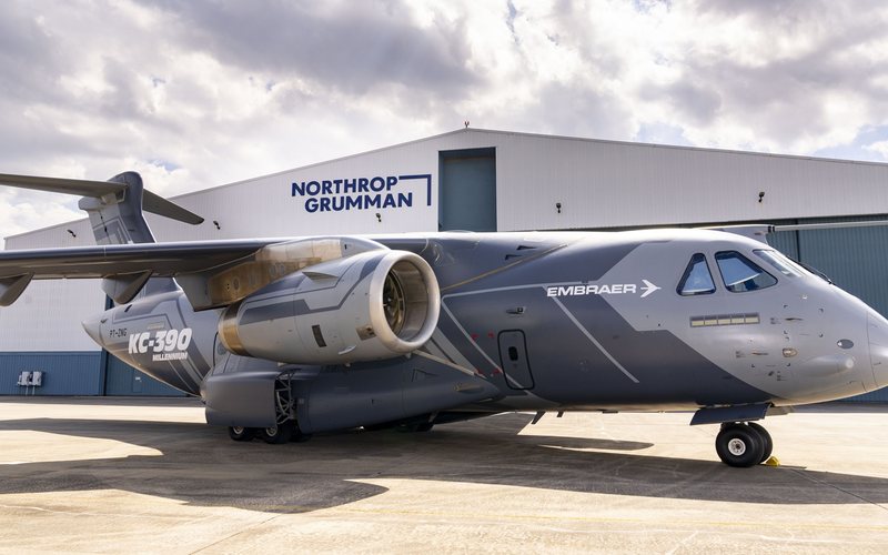 Embraer e Northrop aprimoram kc-390 com reabastecimento em voo avançado