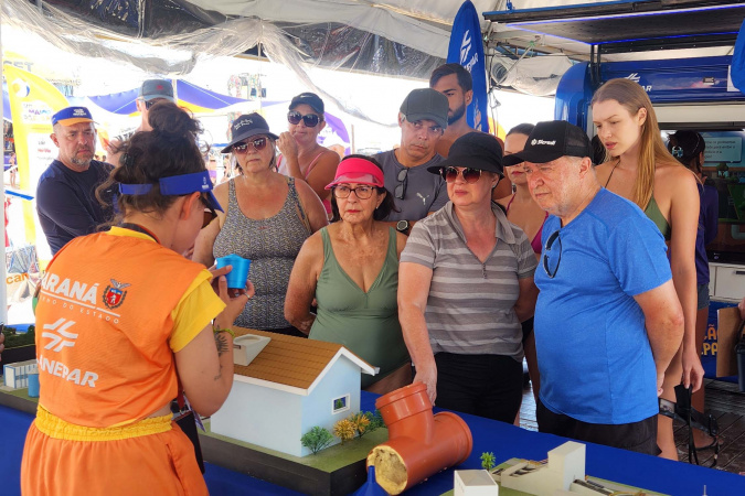 Estação Sanepar registra 40 mil atendimentos e reforça educação ambiental no Verão Maior