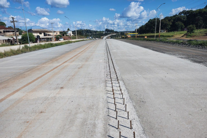 Duplicação da prc-466 entre pitanga e turvo avança com 18,2% da obra concluída