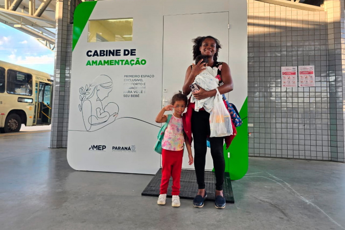 Paraná amplia conforto de mães com cabine de amamentação em terminal metropolitano