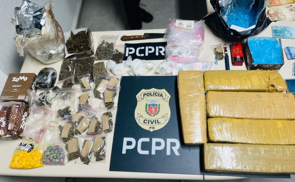 Polícia desmantela depósito de drogas e armas no Litoral do Paraná