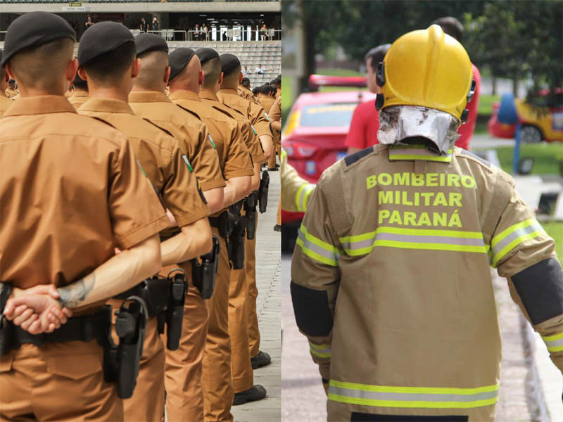 Estado autoriza promoção de 1,4 mil policiais e bombeiros no Paraná