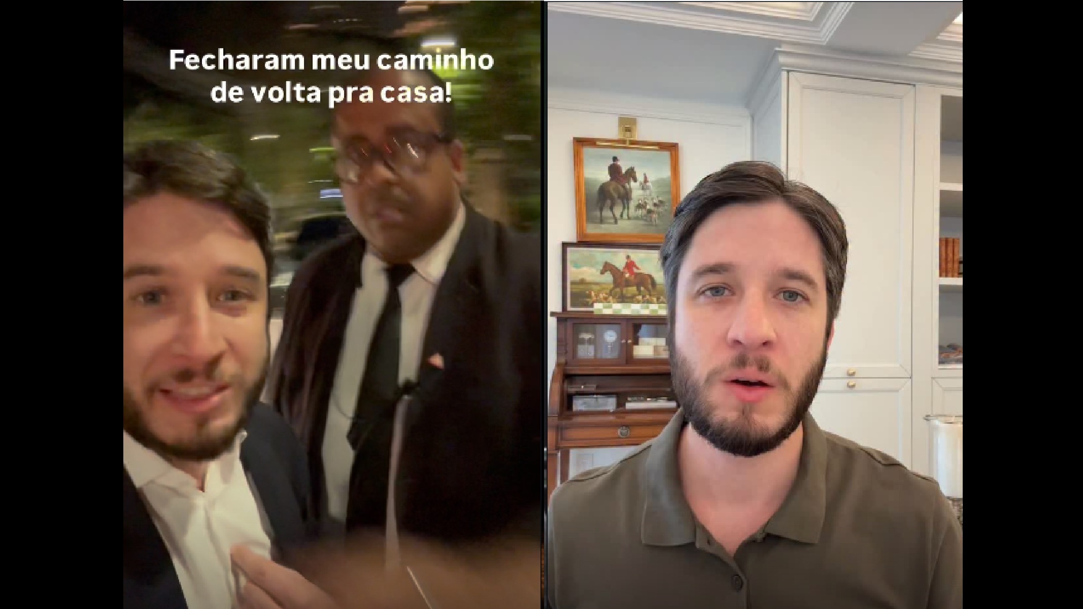 Empresário relata agressão em bloqueio por casamento de filho de Moraes em SP