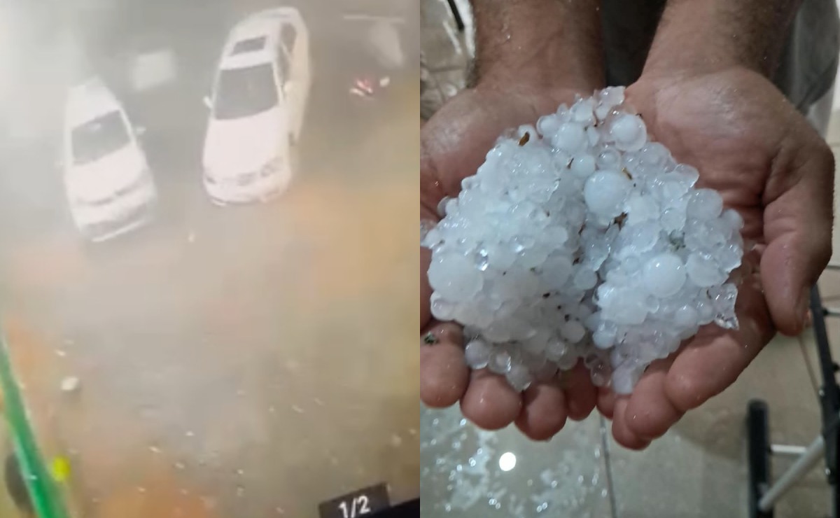 Temporal com ventania e granizo causa estragos em várias cidades do Paraná